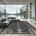 thumbnail image 1 of ODIKA 8'x10' Machine Washable Non-Slip Area Rug, Abstract Black High Traffic Rug, Black, 1072177, 1 of 7