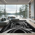 thumbnail image 1 of ODIKA 8'x10' Machine Washable Non-Slip Area Rug, Abstract Gray High Traffic Rug, Gray, 1102025, 1 of 7