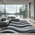 thumbnail image 1 of ODIKA 8'x10' Machine Washable Non-Slip Area Rug, Abstract Gray High Traffic Rug, Gray, 1118150, 1 of 7