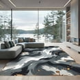 thumbnail image 1 of ODIKA 8'x10' Machine Washable Non-Slip Area Rug, Abstract Gray High Traffic Rug, Gray, 935964, 1 of 7