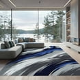 thumbnail image 1 of ODIKA 8'x10' Machine Washable Non-Slip Area Rug, Abstract Gray High Traffic Rug, Gray, 956046, 1 of 7