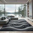 thumbnail image 1 of ODIKA 8'x10' Machine Washable Non-Slip Area Rug, Abstract Gray High Traffic Rug, Gray, 965274, 1 of 7
