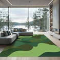 thumbnail image 1 of ODIKA 8'x10' Machine Washable Non-Slip Area Rug, Abstract Green High Traffic Rug, Green, 1050791, 1 of 7