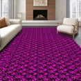thumbnail image 1 of ODIKA 8'x10' Machine Washable Non-Slip Area Rug, Abstract Hexagonal Mosaic with Contemporary Angular High Traffic Rug, Pink, 594414, 1 of 5