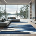 thumbnail image 1 of ODIKA 8'x10' Machine Washable Non-Slip Area Rug, Abstract Navy Blue High Traffic Rug, Blue, 1055787, 1 of 7