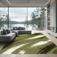 thumbnail image 1 of ODIKA 8'x10' Machine Washable Non-Slip Area Rug, Abstract Olive Green High Traffic Rug, Green, 1284509, 1 of 7