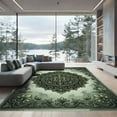 thumbnail image 1 of ODIKA 8'x10' Machine Washable Non-Slip Area Rug, Art Nouveau Green High Traffic Rug, Green, 1274209, 1 of 7