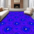 thumbnail image 1 of ODIKA 8'x10' Machine Washable Non-Slip Area Rug, Artistic Swirl Constellation High Traffic Rug with Pad, Purple, 518455, 1 of 8