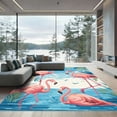 thumbnail image 1 of ODIKA 8'x10' Machine Washable Non-Slip Area Rug, Beachy Pink High Traffic Rug, Pink, 1043408, 1 of 7