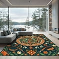 thumbnail image 1 of ODIKA 8'x10' Machine Washable Non-Slip Area Rug, Bohemian Navy High Traffic Rug, Blue, 1286845, 1 of 7