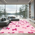 thumbnail image 1 of ODIKA 8'x10' Machine Washable Non-Slip Area Rug, Coquette Pink High Traffic Rug, Pink, 1088313, 1 of 7