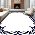 thumbnail image 1 of ODIKA 8x10 Machine Washable Non-Slip Area Rug, Damask Pathway with Scrollwork Border Design Ultra Soft Rug, None, 555312, 1 of 7
