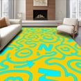 thumbnail image 1 of ODIKA 8'x10' Machine Washable Non-Slip Area Rug, Discovery Path with Interactive Letter and Counting Icons High Traffic Rug, Yellow, 686968, 1 of 7