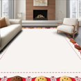 thumbnail image 1 of ODIKA 8'x10' Machine Washable Non-Slip Area Rug, Enchanted Frosted Sugar Cookie Wonderland Accent Treasure High Traffic Rug with Pad, Red, 730558, 1 of 8