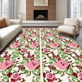 thumbnail image 1 of ODIKA 8'x10' Machine Washable Non-Slip Area Rug, Enchanted Rose Garden Pillow Making Supplies High Traffic Rug, Pink, 640544, 1 of 5