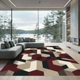thumbnail image 1 of ODIKA 8'x10' Machine Washable Non-Slip Area Rug, Geometric Beige High Traffic Rug with Pad, Beige, 1038962, 1 of 8