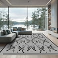 thumbnail image 1 of ODIKA 8'x10' Machine Washable Non-Slip Area Rug, Geometric Gray High Traffic Rug, Gray, 1060747, 1 of 7