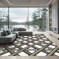 thumbnail image 1 of ODIKA 8'x10' Machine Washable Non-Slip Area Rug, Geometric Greige High Traffic Rug, Beige, 972327, 1 of 7