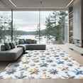 thumbnail image 1 of ODIKA 8'x10' Machine Washable Non-Slip Area Rug, Geometric Silver High Traffic Rug, Silver, 1309693, 1 of 7