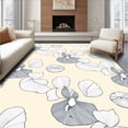 thumbnail image 1 of ODIKA 8x10 Machine Washable Non-Slip Area Rug, Glacier Bloom Petal Design High Traffic Rug, Beige, 365214, 1 of 7