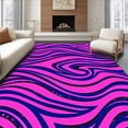 thumbnail image 1 of ODIKA 8'x10' Machine Washable Non-Slip Area Rug, Glamorous Sequin Wave with Lustrous Ripple Effects High Traffic Rug, Pink, 604031, 1 of 7