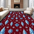 thumbnail image 1 of ODIKA 8'x10' Machine Washable Non-Slip Area Rug, Glimmering Crystal Spectacular Display High Traffic Rug, Red, 606854, 1 of 5