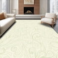 thumbnail image 1 of ODIKA 8'x10' Machine Washable Non-Slip Area Rug, Graceful Paisley Swirl Enchanting Decorative Harmonious Balanced High Traffic Rug with Pad, Ivory, 559651, 1 of 8