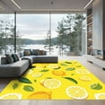 thumbnail image 1 of ODIKA 8'x10' Machine Washable Non-Slip Area Rug, Graphic Yellow High Traffic Rug, Yellow, 1052062, 1 of 7