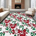 thumbnail image 1 of ODIKA 8'x10' Machine Washable Non-Slip Area Rug, Holiday Charm Crochet Pillow Featuring Adorable and Seasonal Accents High Traffic Rug, Red, 634497, 1 of 7
