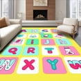 thumbnail image 1 of ODIKA 8'x10' Machine Washable Non-Slip Area Rug, Interactive Reading Foundation with Letter Recognition Teaching High Traffic Rug, Yellow, 694010, 1 of 7