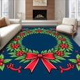 thumbnail image 1 of ODIKA 8'x10' Machine Washable Non-Slip Area Rug, Joyful Season Yarn Decorative Weaving Package High Traffic Rug, Blue, 644949, 1 of 7