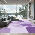 thumbnail image 1 of ODIKA 8'x10' Machine Washable Non-Slip Area Rug, Luxe Serenity Shag with Plush Pile and Tranquil Design High Traffic Rug, Purple, 896601, 1 of 7