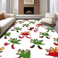 thumbnail image 1 of ODIKA 8'x10' Machine Washable Non-Slip Area Rug, Magical Pixie Holiday Tree Stand with Jester Design High Traffic Rug, Red, 651944, 1 of 7