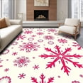 thumbnail image 1 of ODIKA 8'x10' Machine Washable Non-Slip Area Rug, Magical Seasonal Sparkle Starburst Symphony High Traffic Rug with Pad, Pink, 741970, 1 of 8