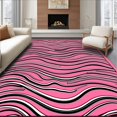 thumbnail image 1 of ODIKA 8'x10' Machine Washable Non-Slip Area Rug, Mediterranean Wave Lattice Decorative Accent High Traffic Rug with Pad, Pink, 527932, 1 of 8