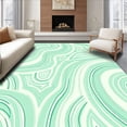 thumbnail image 1 of ODIKA 8'x10' Machine Washable Non-Slip Area Rug, Mint & Willow Green Abstract High Traffic Rug with Pad, Mint Green, 382085, 1 of 8