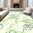 thumbnail image 1 of ODIKA 8'x10' Machine Washable Non-Slip Area Rug, Muted Green Abstract High Traffic Rug, Green, 370506, 1 of 7