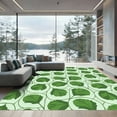 thumbnail image 1 of ODIKA 8'x10' Machine Washable Non-Slip Area Rug, Nature s Embrace with Interlocking Leaf High Traffic Rug with Pad, Green, 905881, 1 of 8