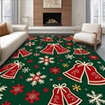 thumbnail image 1 of ODIKA 8'x10' Machine Washable Non-Slip Area Rug, North Pole Express Winter Wonderland Decorative Path High Traffic Rug, Green, 628286, 1 of 7