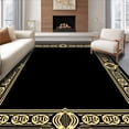 thumbnail image 1 of ODIKA 8'x10' Machine Washable Non-Slip Area Rug, Peaceful Bethlehem Night with Stylized and Twinkling Motifs High Traffic Rug, Black, 743293, 1 of 7
