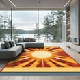 thumbnail image 1 of ODIKA 8'x10' Machine Washable Non-Slip Area Rug, Southwestern Orange High Traffic Rug, Orange, 1068888, 1 of 7