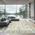 thumbnail image 1 of ODIKA 8'x10' Machine Washable Non-Slip Area Rug, Traditional Yellow High Traffic Rug, Yellow, 1030354, 1 of 7