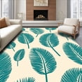 thumbnail image 1 of ODIKA 8'x10' Machine Washable Non-Slip Area Rug, Tropical Botanical Foliage Pathway High Traffic Rug, Beige, 485858, 1 of 7