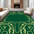 thumbnail image 1 of ODIKA 8'x10' Machine Washable Non-Slip Area Rug, Velvet Arcade Pathways with Interlocking Signal High Traffic Rug with Pad, Green, 598698, 1 of 8