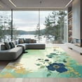 thumbnail image 1 of ODIKA 8'x10' Machine Washable Non-Slip Area Rug, Watercolor Green High Traffic Rug, Green, 1078798, 1 of 7