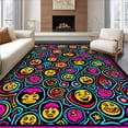 thumbnail image 1 of ODIKA 8'x10' Machine Washable Non-Slip Area Rug, Whimsical Creature Mosaic with Fun Animal and Numbers High Traffic Rug, Yellow, 685654, 1 of 5