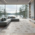 thumbnail image 1 of ODIKA 9'x12' Beige Rainbow Dots Abstract Geometric Washable Area Rug Contemporary Whimsical Scattered Motifs With Playful Shapes Low Pile, Flatwoven, for Great Room, Indoor Concept, Large Living, 1 of 7