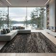 thumbnail image 1 of ODIKA 9'x12' Gray Charcoal Granite Textured Abstract Washable Area Rug Modern Distressed Stone Effect Pattern Non-Slip, Chair-Friendly for Dining Room, Basement, Large Office, 1 of 6