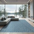 thumbnail image 1 of ODIKA 9'x12' Sky Blue Abstract Washable Area Rug Dynamic And Playful Design With Modern Influence Ornamental for Great Room, Indoor Concept, Large Living Low Pile, Flatwoven, 1 of 7