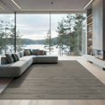 thumbnail image 1 of ODIKA 9'x12' Taupe Melange Natural Stone Geometric Washable Area Rug Abstract Striped With Scattered Oval Modern Minimalist Non-Slip, Chair-Friendly for Dining Room, Basement, Large Office, 1 of 7